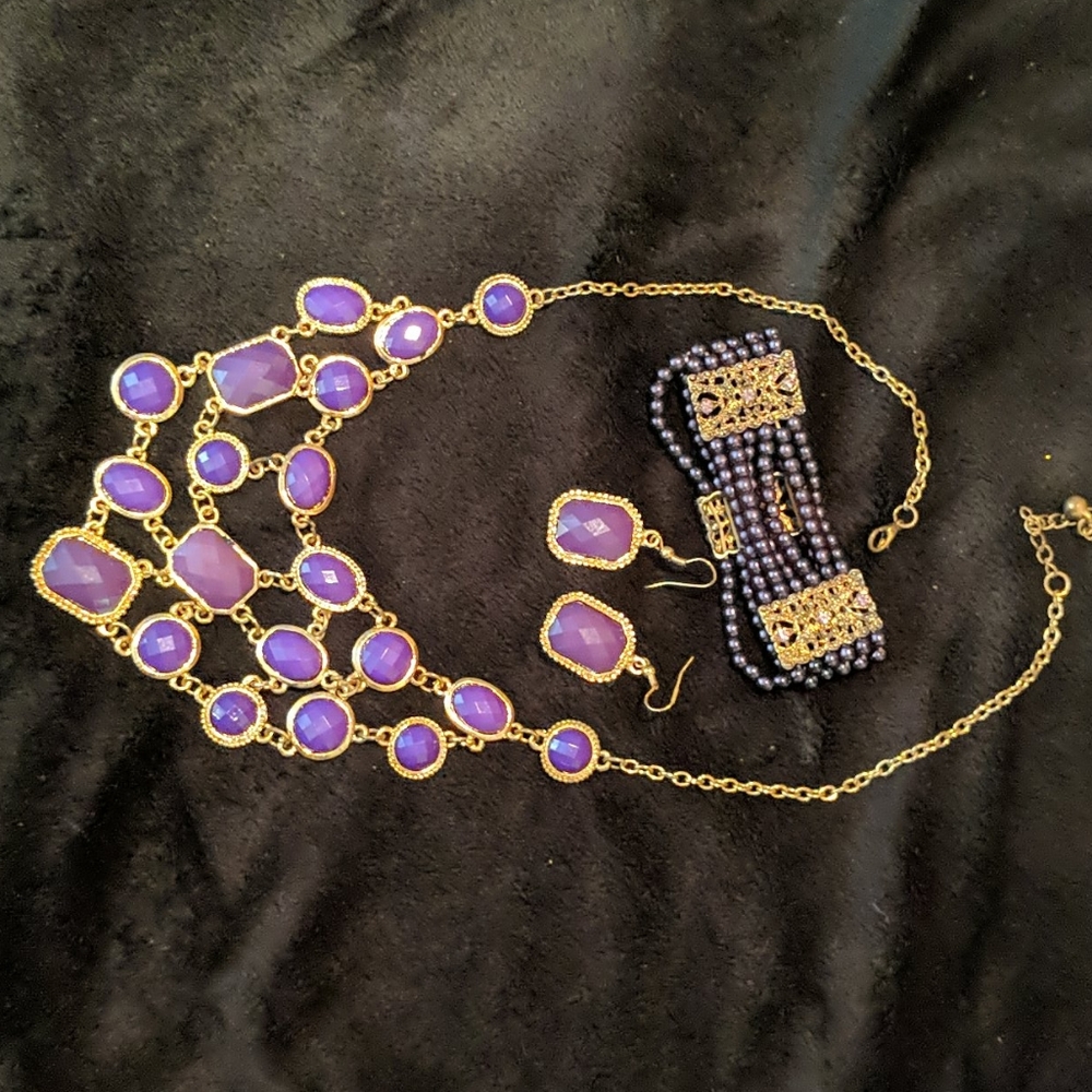 Costume purple jewelry